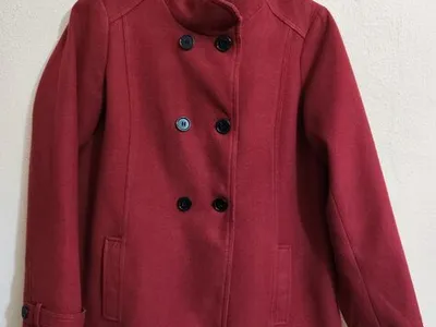 Casaco 3 quartos de Senhora, vermelho escuro da In Extenso 