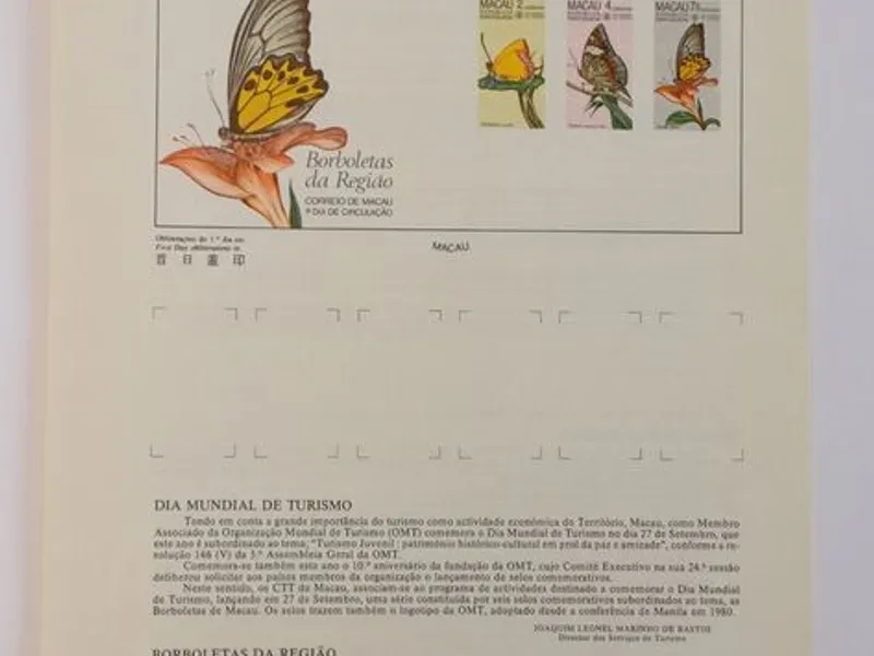 Filatelia - 54 pagelas de Macau