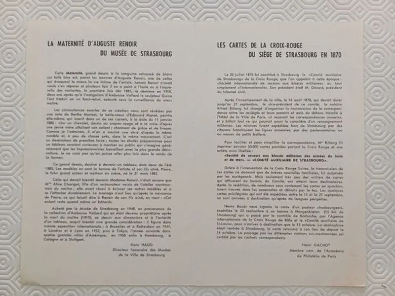 Documento da 1ª exposição filatélica europeia – A 