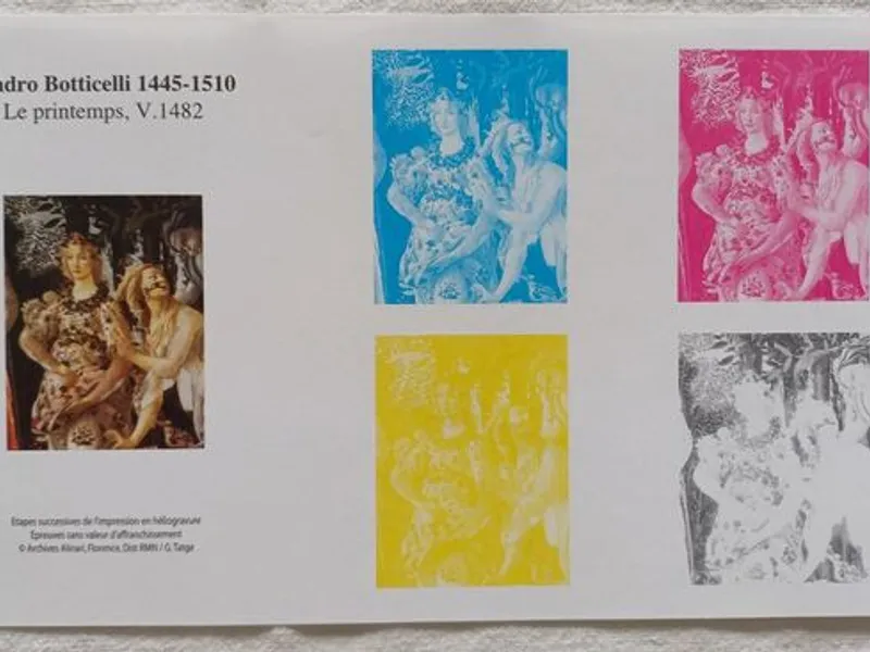 10 Provas de cor de selos franceses