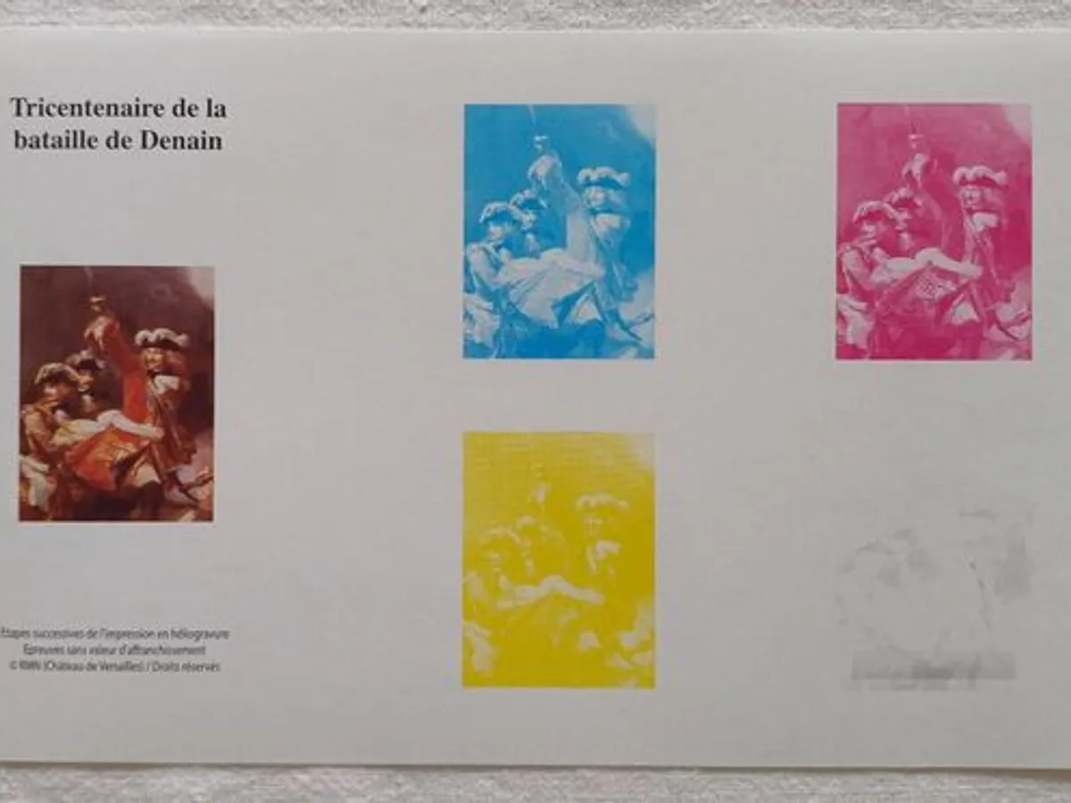 10 Provas de cor de selos franceses