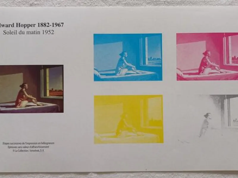 10 Provas de cor de selos franceses