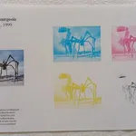 10 Provas de cor de selos franceses 9