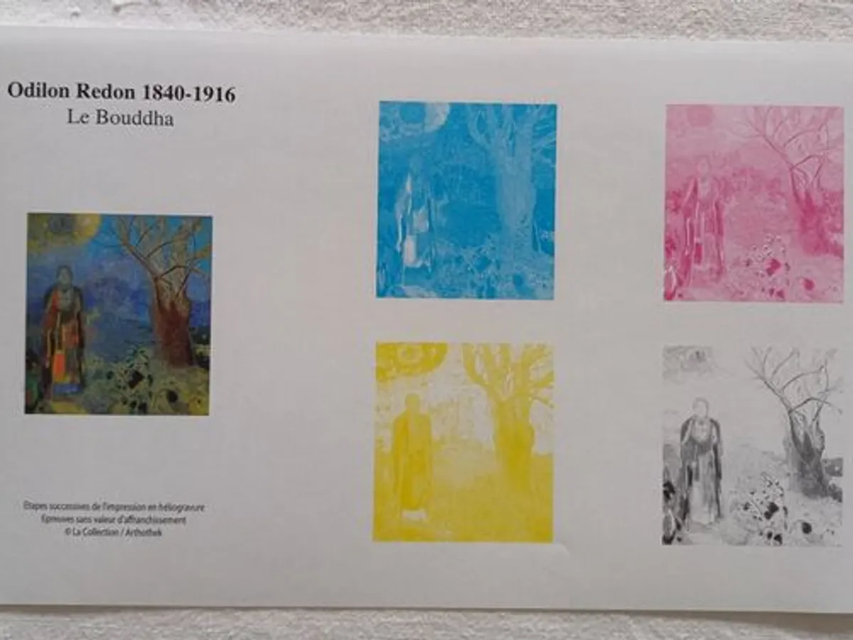 10 Provas de cor de selos franceses