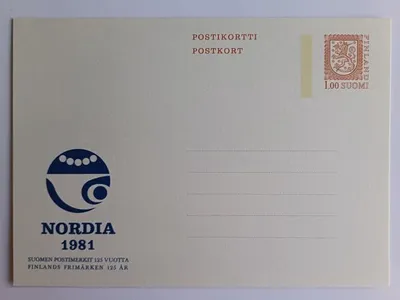 Filatelia - Inteiro postal finlandês– Nordia 1981