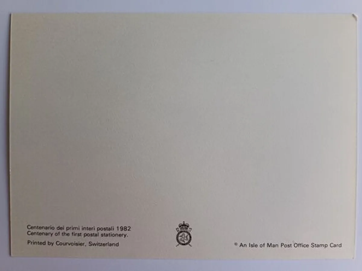 Filatelia - Inteiro postal da Ilha de Man, com sel