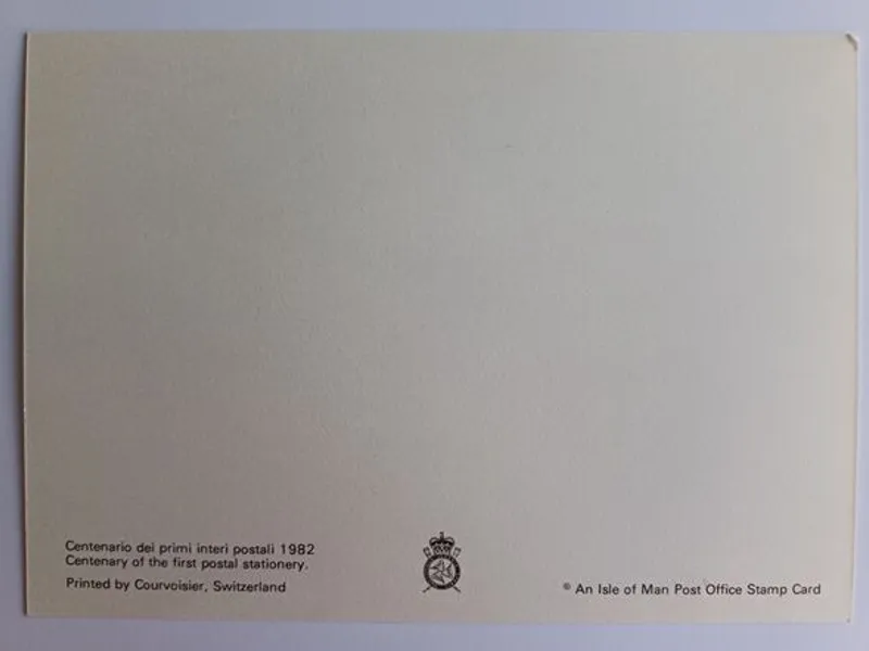 Filatelia - Inteiro postal da Ilha de Man, com sel