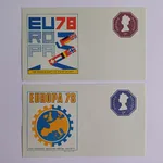 Filatelia - 2 Inteiros postal da Grã-Bretanha, de  1