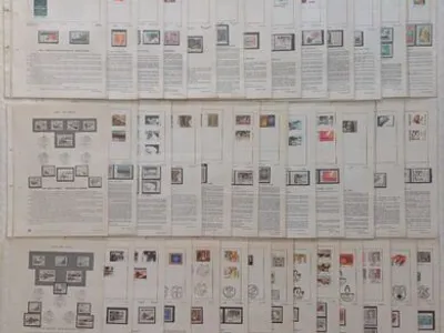 Filatelia - 63 Pagelas de Portugal, com selos – nº