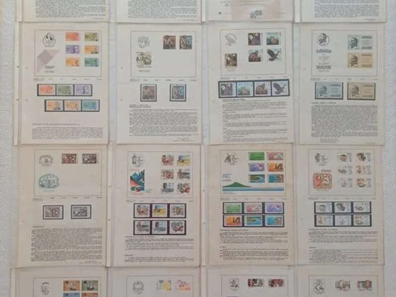 Filatelia - 63 Pagelas de Portugal, com selos – nº