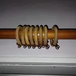 2 varões de madeira para cortinados  6