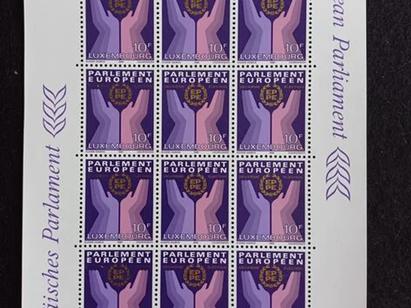 Filatelia - Luxemburgo – Folha nova Parlamento Eur