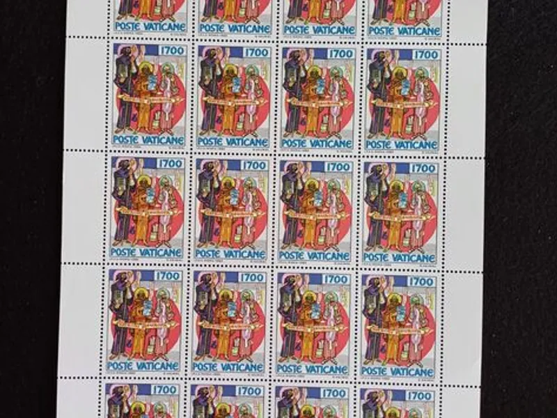 Filatelia - Vaticano - 3 Folhas novas, 1100 Aniver