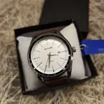 Relógio de pulso masculino castanho em pele da Skyline  1