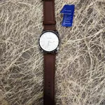 Relógio de pulso masculino castanho em pele da Skyline  2