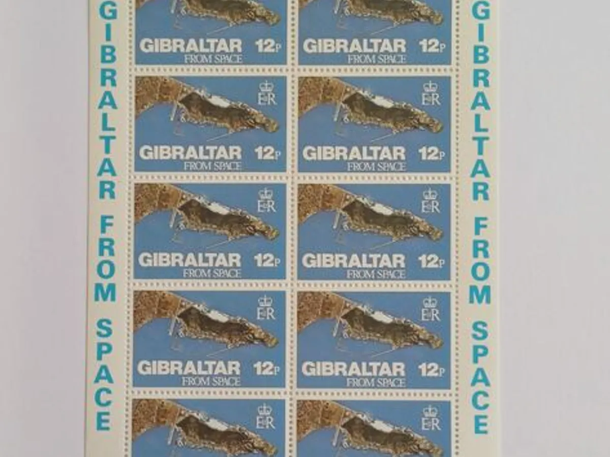 Filatelia - Gibraltar – Mini folha e selo – Gibral