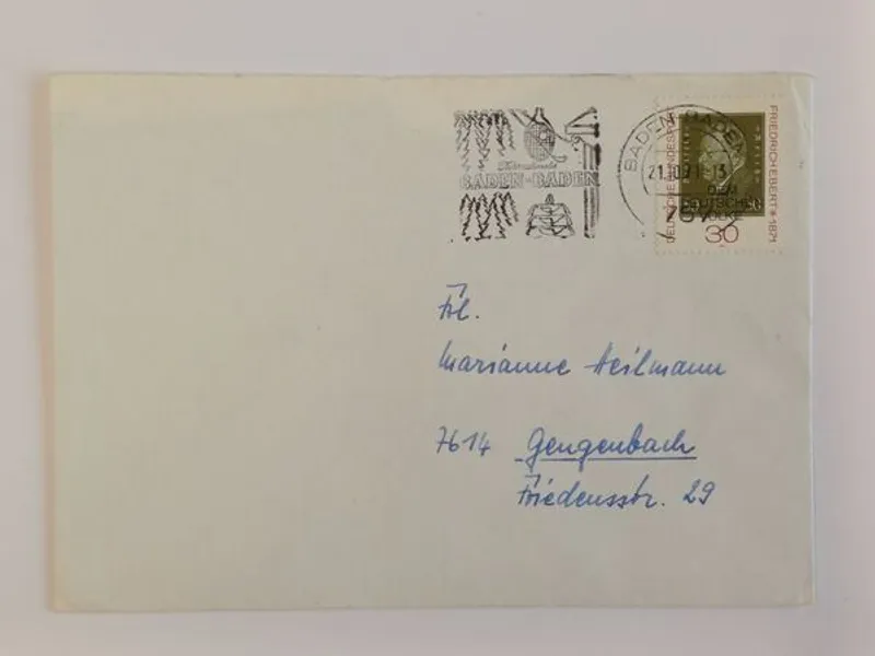 21 envelopes circulados alemães