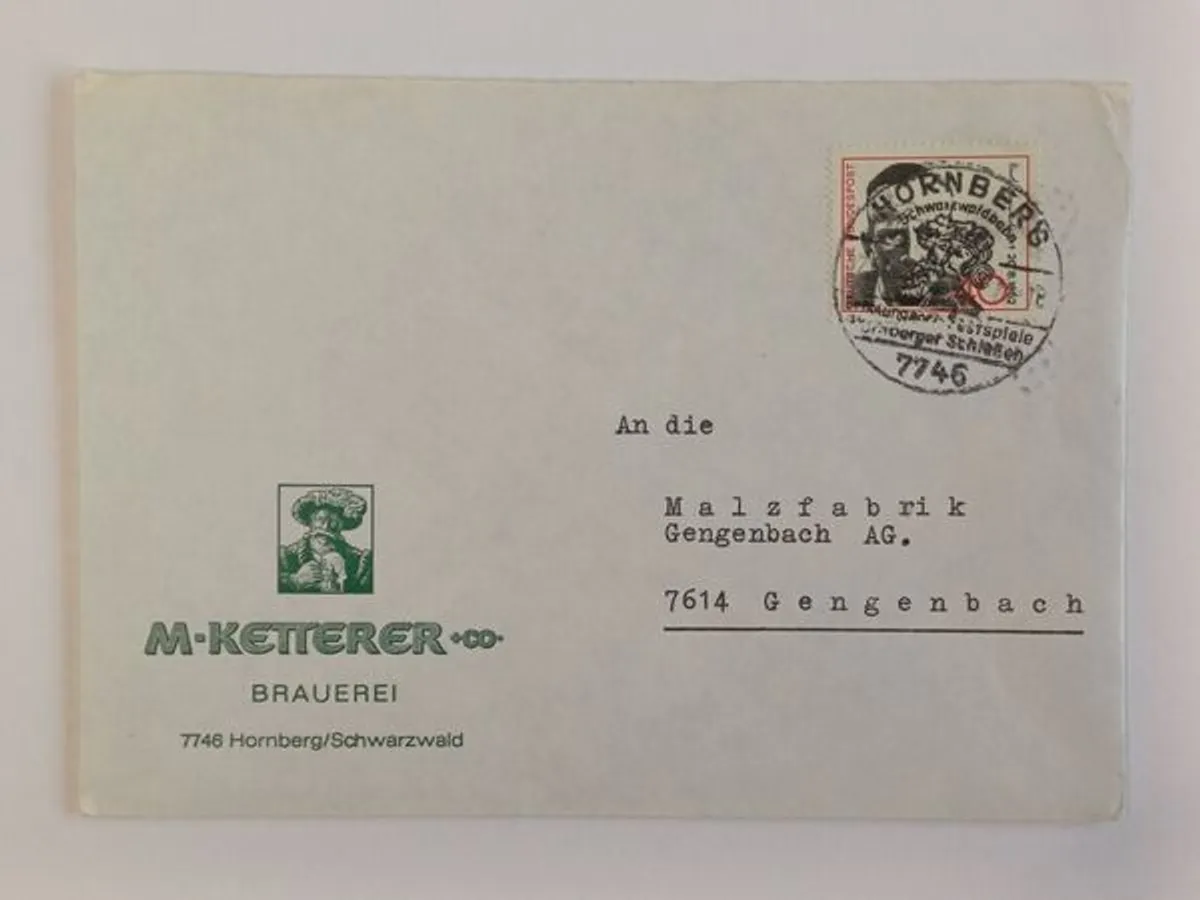 21 envelopes circulados alemães