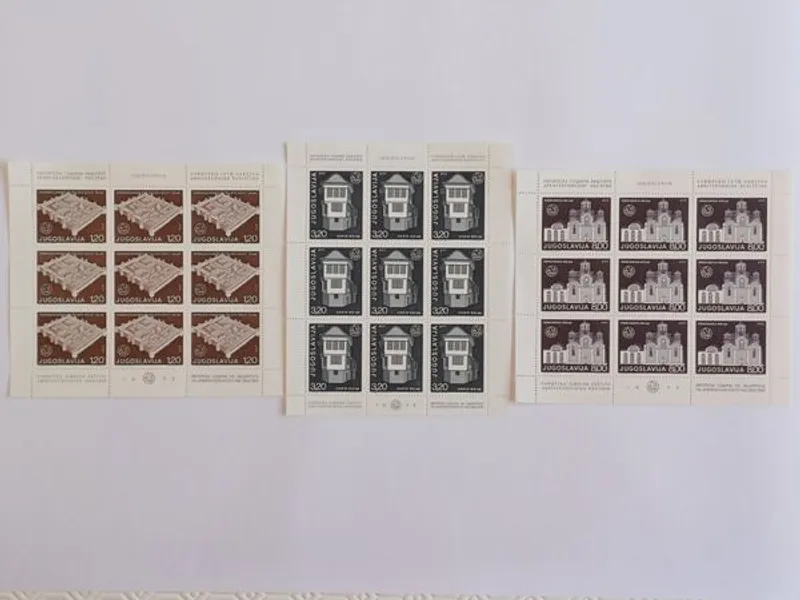 36 Mini-folhas da Jugoslávia 1970 a 1980