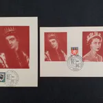 2 postais máximos Exposição Filatélica de Paris 1