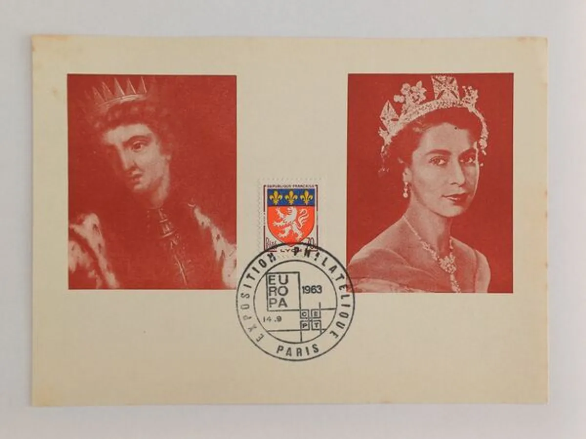 2 postais máximos Exposição Filatélica de Paris