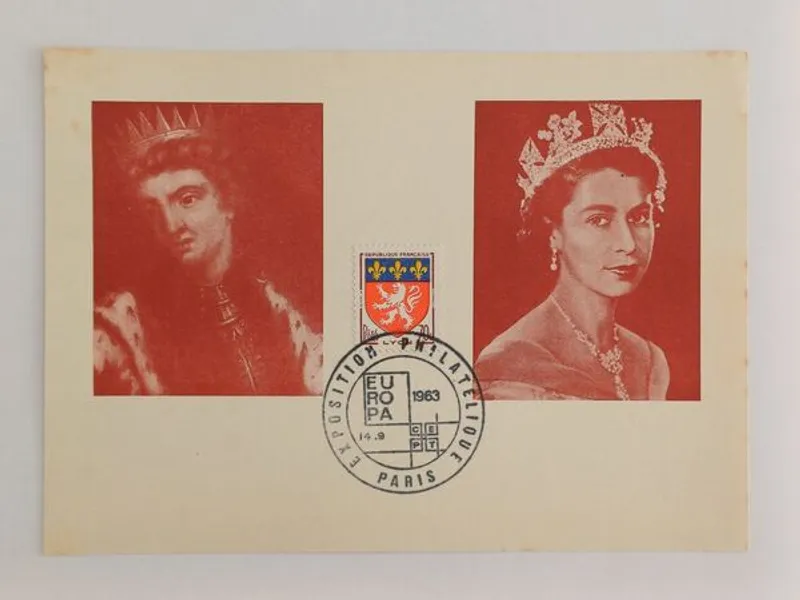 2 postais máximos Exposição Filatélica de Paris