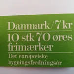 Dinamarca Carteira Ano Europeu da Arquitetura 1975 1