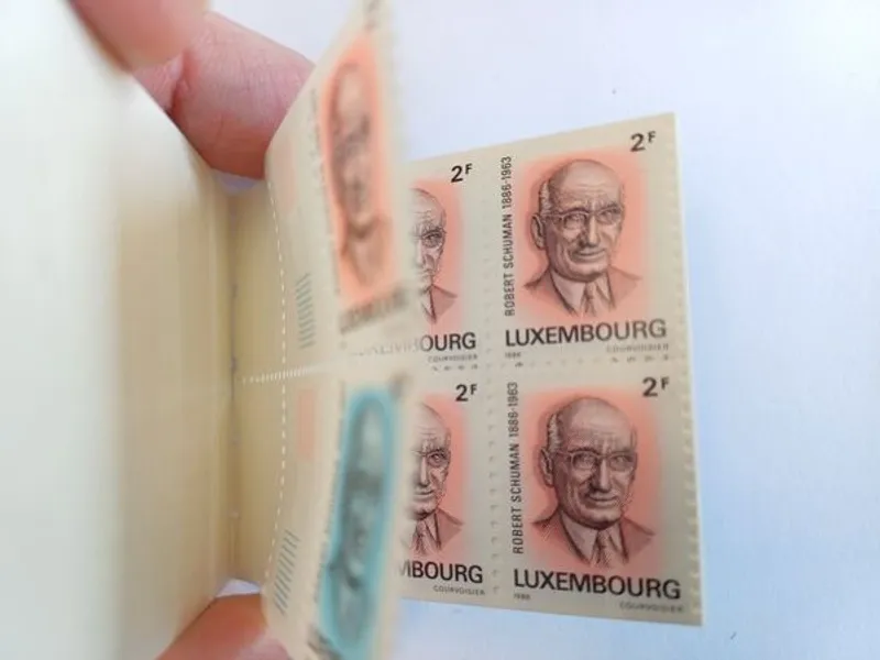 Luxemburgo Carteira Centenário Robert Schuman1986