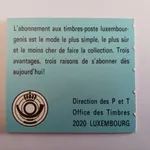 Luxemburgo Carteira Centenário Robert Schuman1986 3