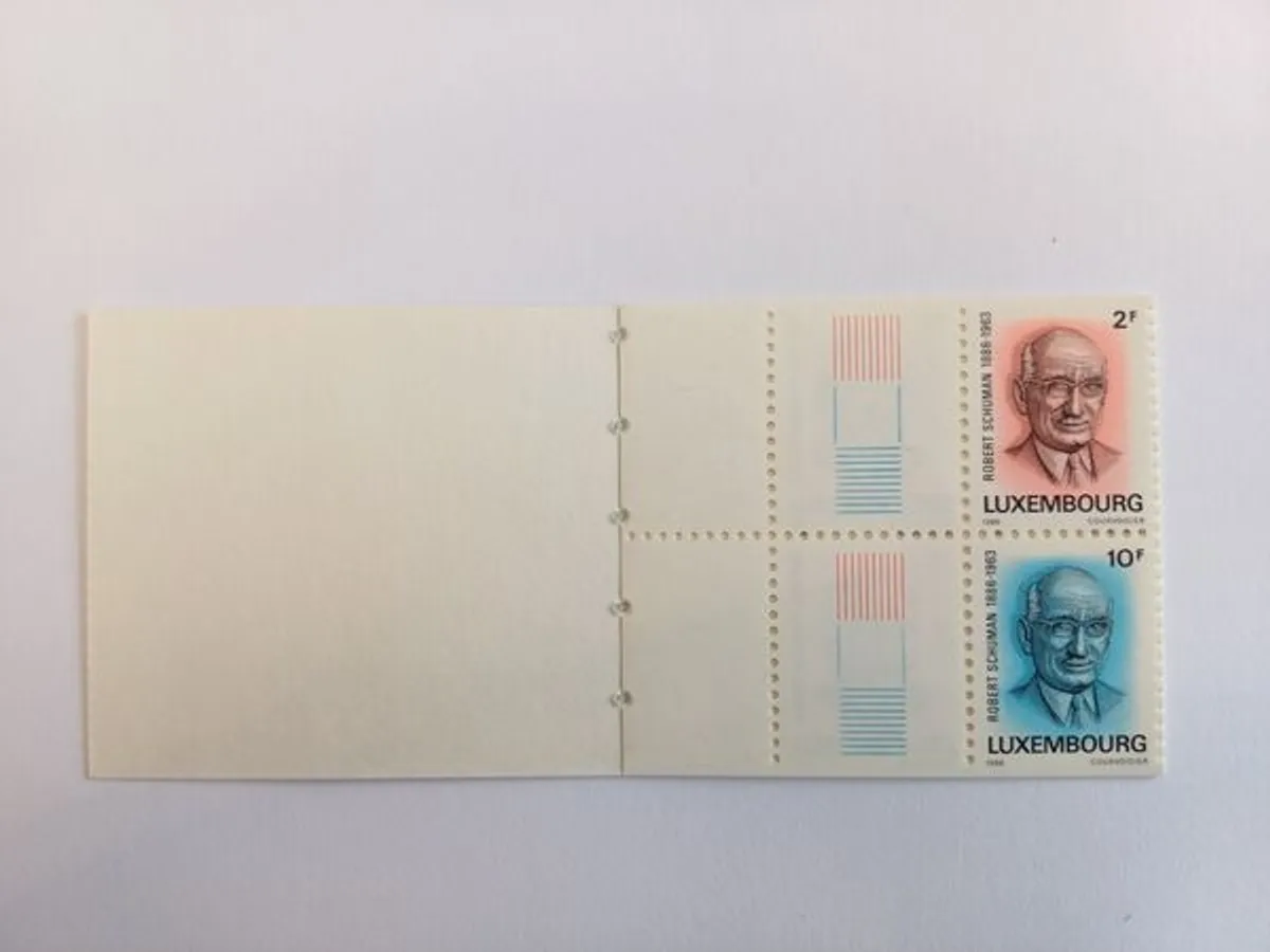 Luxemburgo Carteira Centenário Robert Schuman1986