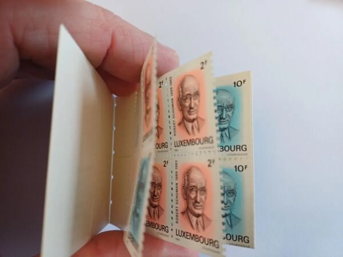 Luxemburgo Carteira Centenário Robert Schuman1986