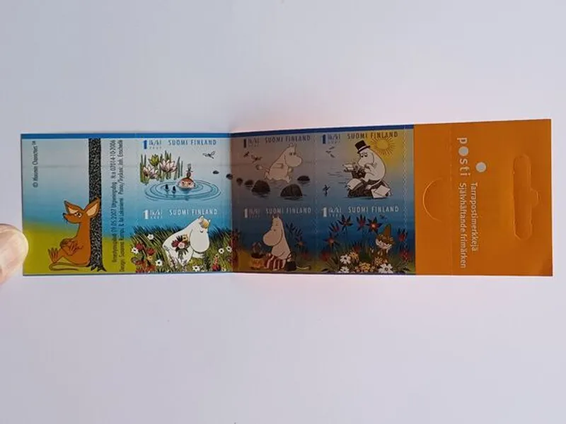 Filatelia Finlândia – Carteira Moomins 2007