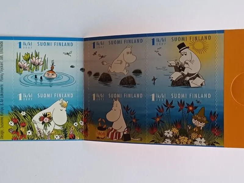 Filatelia Finlândia – Carteira Moomins 2007