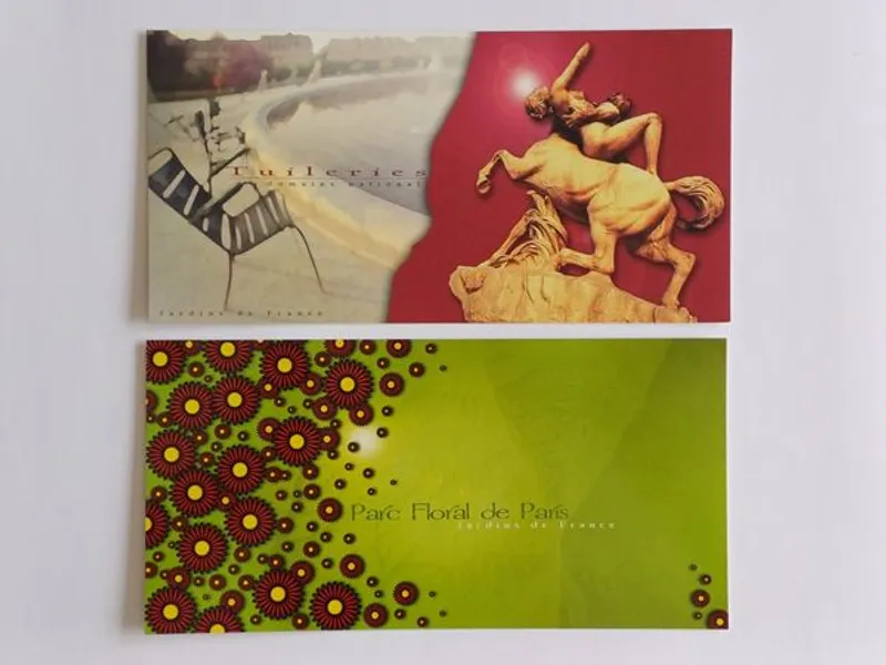 França – 2 Postais Jardins de France, 2004