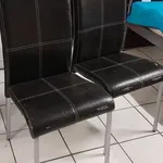2 cadeiras em pele e metal 3