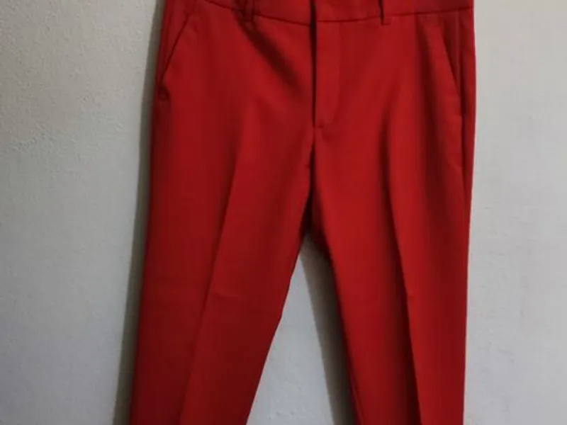 Calças clássicas Zara Woman vermelhas n*42 