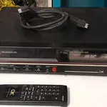 Leitor VHS e lote de cassetes 2