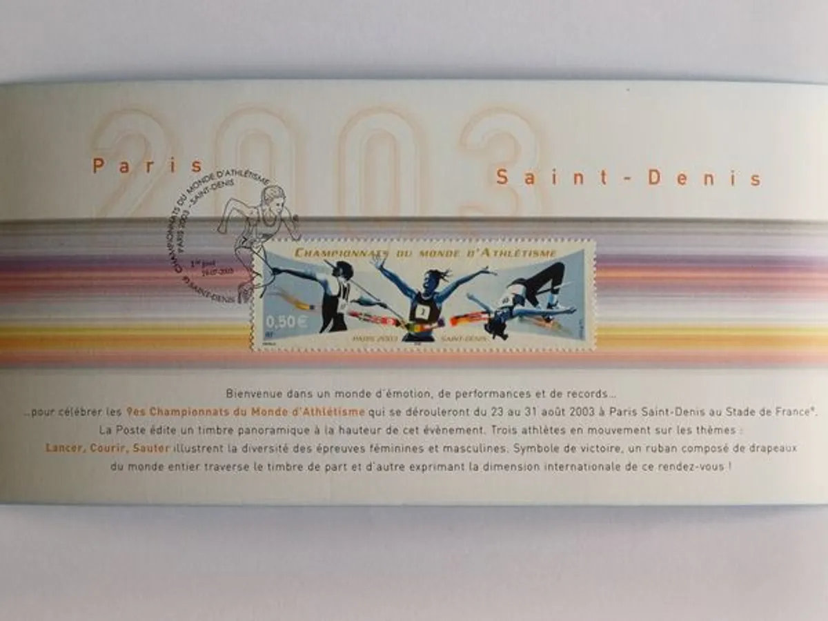 Souvenir Campeonato do Mundo de Atletismo, 2003