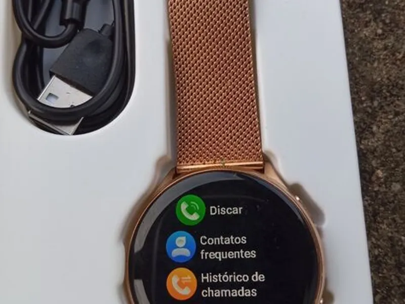 Smartwatch Modelo G35 Dourado 