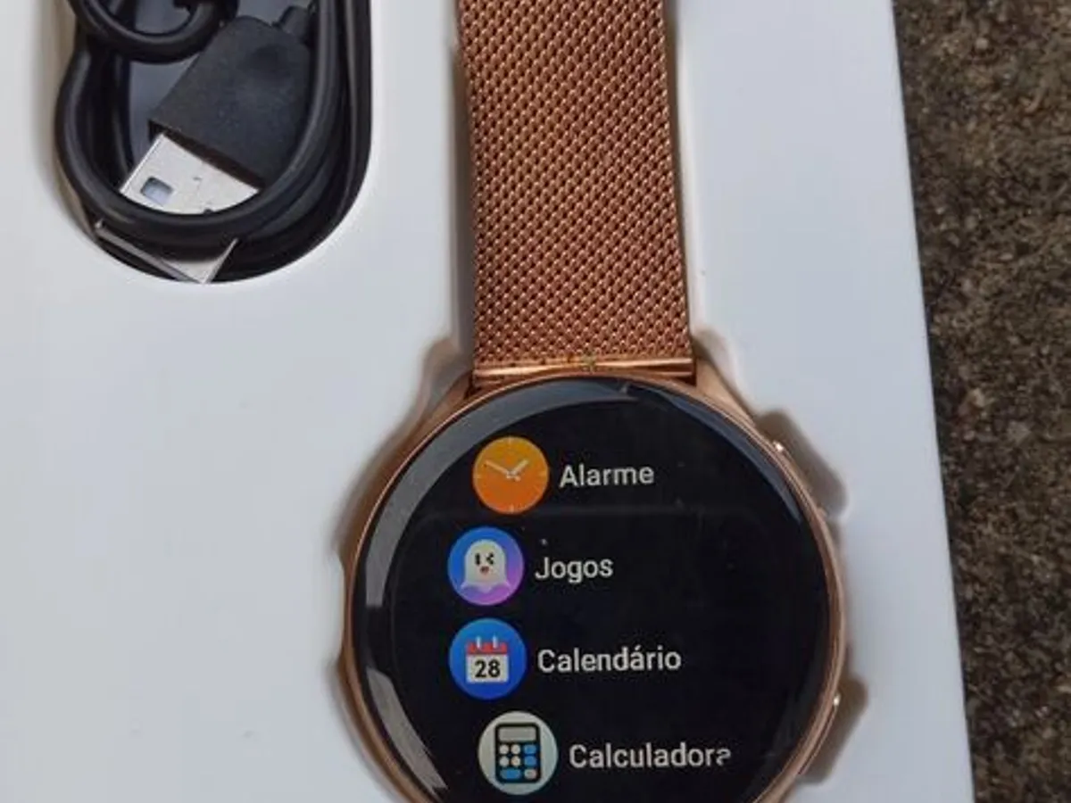 Smartwatch Modelo G35 Dourado 