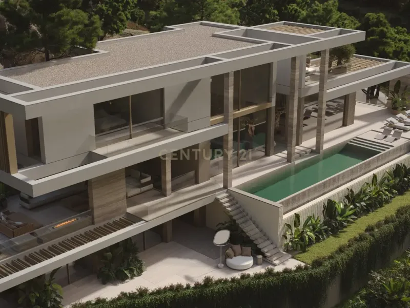 Una exclusiva residencia moderna en las colinas de Benahavís
