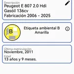 DESPIECE PEUGEOT 807 2.0HDI FAP 136cv.FAMILY 2.012 10