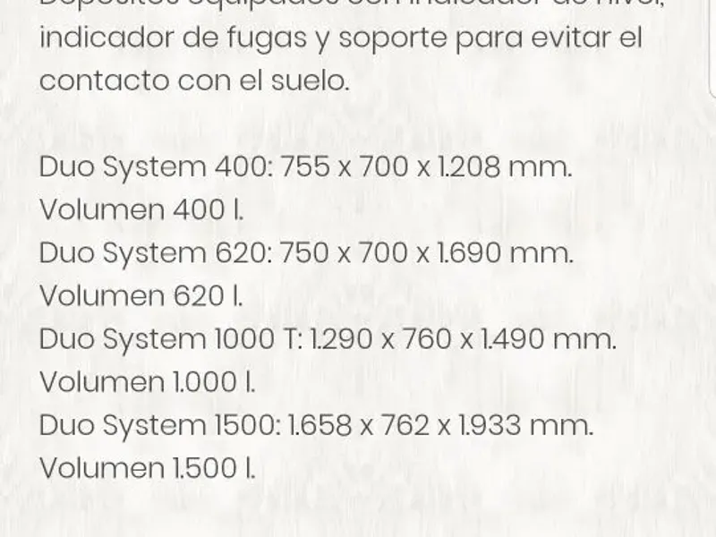DEPOSITO GASOLEO ROTH DUO SYSTEM 1.200 LITROS