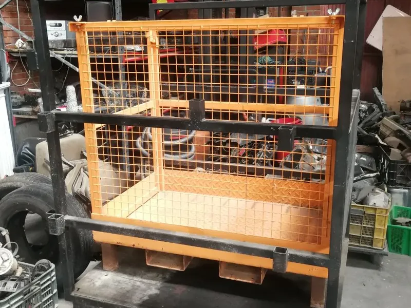 CESTA DE TRABAJO CON RUEDAS PARA  CARRETILLAS ELEV