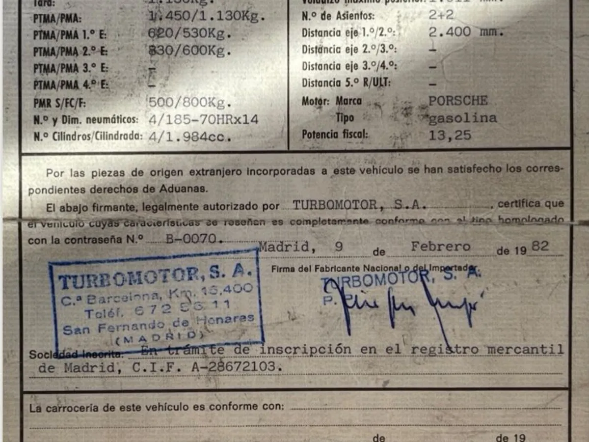 CAJA CAMBIOS 5Vel.PORSCHE 924 2.0i 125cv